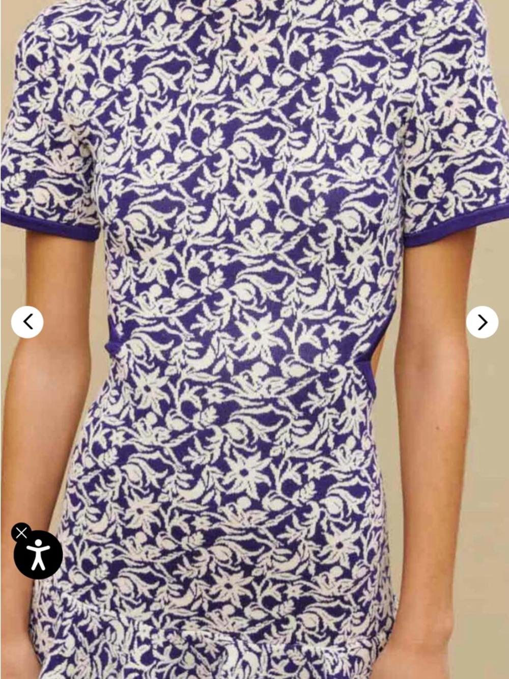 Maje dress with side cut-outs